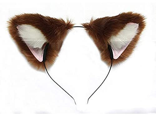 SXHMSAL Der Aufstieg des Schildhelden Raphtalia Rafutaria 90 cm Lang Leinen Hitzebeständiges Haar Cosplay Kostüm Perücken + Ohr Haarnadeln, Nur Ohren, Geeignet Für Halloween, Party, Karneval