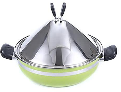 Tyewomiy Tajine Pot avec Couvercle Diffuseur, Tajine Pots Cuisinière Fermée Cuisson Lente, Ustensiles de Cuisine for 2-4 Personnes Plat