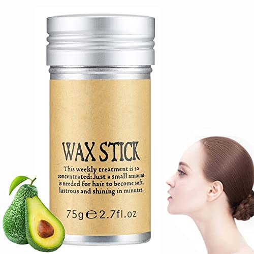 Hair Wax Stick,Professionelles Gebrochenes Haarformung Gel,Hair Finishing Stick Anti-Frizz Hair Stick,macht starken Halt macht Haare aussehen ordentlich und ordentlich-75g