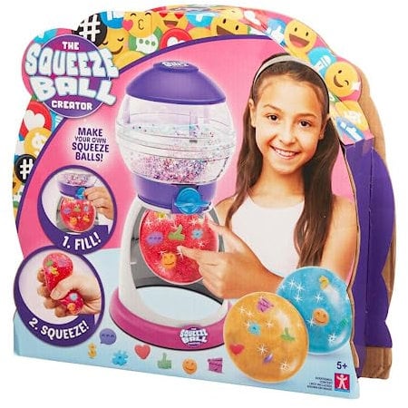 The Squeeze Ball Maker - Wiederverwendbare Squishies Anti-Stress-Bälle Maker für Mädchen und Jungen, Mix, Füllen und Drücken Sie Ihr Squishie mit vielen Zubehörteilen (Bandai CO07715)