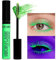 UV Glow Mascara, Rainbow Color Fluorescenza Mascara, Neon Colorful Mascara Impermeabile, Estensioni Ciglia Curling Lengthening Eye Lashes Halloween Festival Party Stage Uso (#2 Verde)