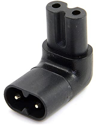 chenyang IEC 320 C8 to C7 Plug AC Power 90 Degree Right Angled Connectors Adapter