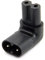 chenyang IEC 320 C8 to C7 Plug AC Power 90 Degree Right Angled Connectors Adapter