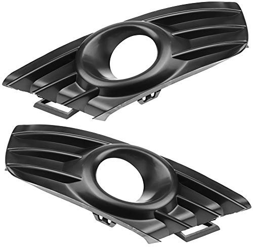 TKSE Grille De Phares Antibrouillard Avant, 1 Paire De Grilles De Phares Antibrouillard Avant Couvercle De Phare Droit Et Gauche En Plastique ABS Pour Citroën C4