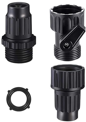4er-Set erweiterbare Gartenschlauch-Reparatur-Kits, Wasserschlauch-Anschlüsse, Adapter mit Gummi-Unterlegscheiben, Absperrventile, Gartenabsperrsteuerung