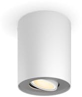 Philips Hue White Ambiance Pillar 1er Spot Erweiterung, inkl. GU10 LED-Lampe, steuerbar via App, kompatibel mit Amazon Alexa (Echo, Echo Dot), weiß, neue Generation
