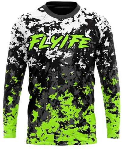 Herren-Radtrikots,MTB-Hemd,Motocross-Trikot,MTB Langarmshirt Herren,Motocross Jersey Herren,Motocross-Shirt Langarm | MX MTB Mountainbike| Atmungsaktiv