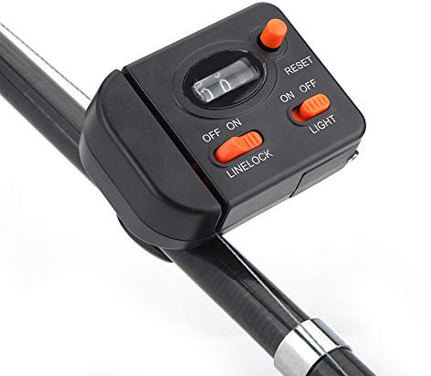 EIMSOAH Angelschnur-Zähler, Professioneller Clip-on-Angelschnur-Zähler, Tiefenmesser, Digitales Display, 99 M, Zum Eisfischen, Meeresangeln, Kajak-Angeln, Bootsangeln