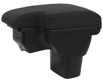 PPXDM Multifunktionales Zubehör Aufbewahrungsbox Für Die Armlehne des Autos, Nachrüstteile, USB-Zubehör, Innenausstattung, Für ESQ 2010–2019(Black Black line)