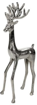 Bubble Store Weihnachtsfigur, großer Metall Hirsch (HxBxT) ca. 42 x 10,7 x 15,5 cm, Dekofigur für herbstliches und weihnachtliches Ambiente