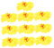 RORPOIR 10 Stücke Hawaiian Hibiscus Künstliche Blumen Lebensechte Faux Blumen Dekorationen Für Hochzeit Party