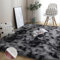 GOUSANG Teppich Wohnzimmer 110 x 180 cm Modern rutschfest Langflor Schlafzimmer Kinderzimmer Wolle Bettvorleger Sofa Matte Sofa Matte Longhair Fell, Dunkelgrau