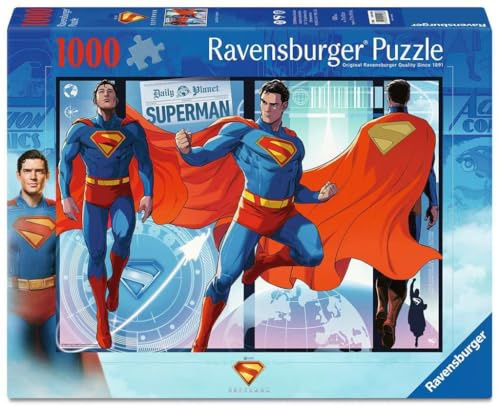 Ravensburger Puzzle DC Comics Der letzte Sohn von Krypton - 1000 Teile | 1000 Teile DC Comics Puzzle, Erwachsenenpuzzle, Geschenk für Frauen und Männer