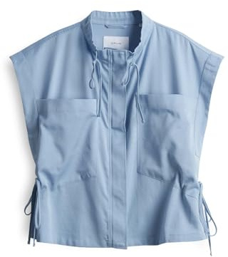 OPUS Damen Weste | Weste WINDRA mit raffinierten Cargo Details oxford blue, L