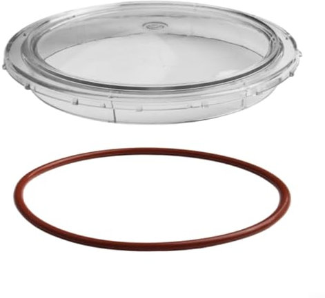 Puupaa Cubierta de filtro de arena, repuesto de tapa de bomba de piscina enterrada 350090 350091 - Cubierta de PVC transparente con junta para bombas Pentair Spa (A)