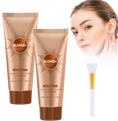 Aufhellende und Fleckenentferner Gesichtsmaske, 2025 Neuestes Peel-Off-Gesichtsmaske, Kraut Mask Peel Off Mask, Peel Off Anti Falten Maske, Reinigt die Poren Gründlich (2pcs)