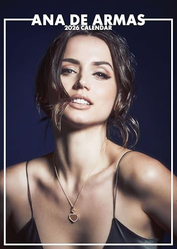 Ana De Armas Wandkalender 2026, A3, 12 Monate, Vollfarbig, Wirobound