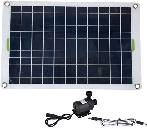 Solar-Wasserpumpen-Set 800 L/h 12 V, Hocheffiziente Teichpumpe für | Robustes Silikon-Kunststoffmaterial, direkte Sonnenenergie-Nutzung, sofortiger Betrieb ohne Stromspeicher