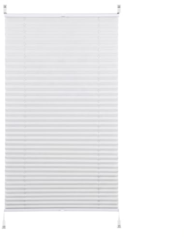 Sekey Plissee Klemmfix ohne Bohren Faltrollo Plisseerollo Jalousie für Tür & Fenster Blickdicht Sichtschutz Sonnenschutz Fertifplissee 60x160cm