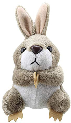 The Puppet Company - Finger Puppets - Rabbit (Grey), PC020234