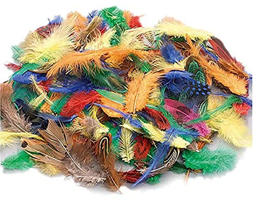 Knorr Prandell 212543001 2543001 Schmuckfedern-Mix, 1.5 - 10 cm, bunt