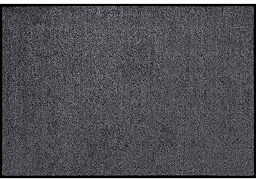 Salonloewe Fußmatte waschbar Anthrazit 40x60 cm Wohnmatte Eingangs-Matte Haustür außen und innen unifarben klein