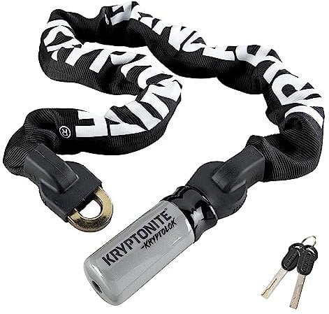 Kryptonite Cadena, Kabelschloss Evolution Serie 2 Integrated Chain 995, Schwarz, 3500322, Negro, 95 cm