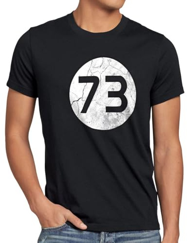 style3 Sheldon Lieblingszahl 73 Herren T-Shirt
