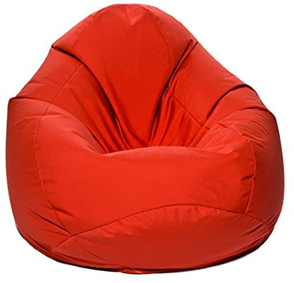 Jumbo Bag 29151 – 50 Scuba Sitzsack Polyester Rot 80 x 80 x 130 cm Größe XXL