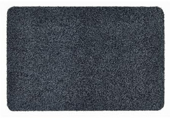 andiamo Fußmatte Samson - Schmutzfangmatte aus Baumwolle für den Hauseingang - einsetzbar als Fußmatte innen, Fußabtreter im überdachten Außenbereich oder als Haustiermatte 50 x 80 cm Anthrazit