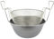 ILSA Friggitrice con Cestello, Ferro Spazzolato e Nichelato, Diametro 36 cm