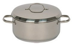 Riess 'Casseruola Cristall in Acciaio Inox, Pentola Tegame Induzione, Dimensioni: 24 cm