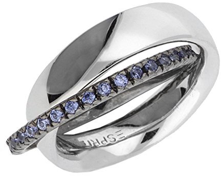 Esprit Jewels Damen-Ring Brillanz verbinden blau 925 Sterling Silber