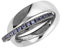 Esprit Jewels Damen-Ring Brillanz verbinden blau 925 Sterling Silber