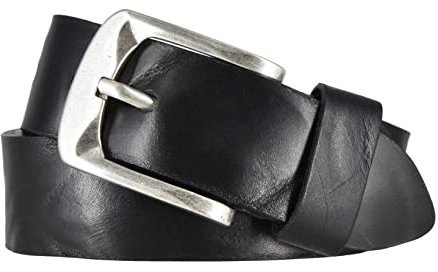 Bernd Götz Walkleder Gürtel Schwarz 402187-0020 85 cm Jeansgürtel Leder Gurtel Ledergürtel