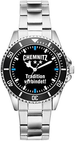 KIESENBERG Chemnitz Fußball Fan Uhr – Sportliche Armbanduhr im Fan-Design Stilvolle Herren- & Damen-Uhr mit Fußball-Motiv Geschenk für echte Fans aus Sachsen - 2336