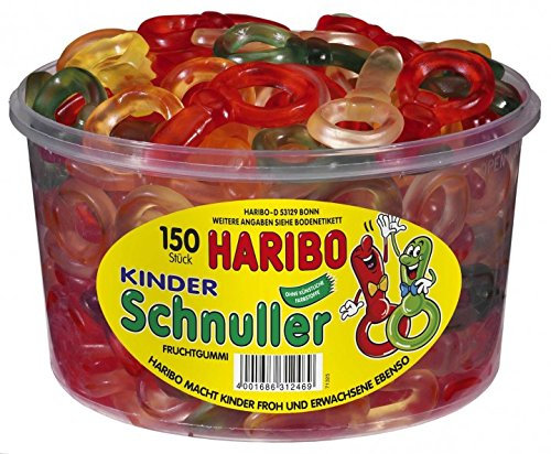 Haribo Kinderschnuller, Dose, 150 Stück, 4 x 1200g