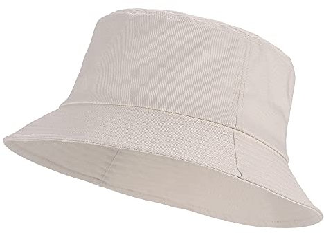 Umeepar 100% Baumwolle Fischerhut Sonnenhut Sommerhut Hut for Damen Herren (DE/NL/SE/PL, Alphanumerisch, Einheitsgröße, Beige)