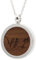 NaturSchatulle Kette mit Anhänger Holz Gravur Vögel Halskette Holzanhänger Medaillon Silber 925 Damen Kettenanhänger Amulett Holzschmuck Charms 50cm