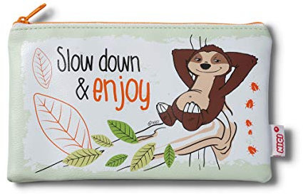 NICI Mäppchen Hang Gang, flach, 20x13cm Slow down...,