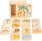 small foot Memo Safari aus Holz, mit Tiermotiven, Spiel- und Merkspaß, mit 28 Karten, ab 3 Jahren, 11696