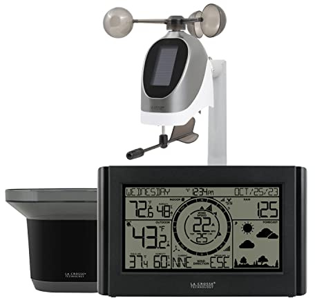 La Crosse Technology 328-96087-INT Black & White Professional Weather Station