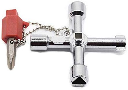 Miupoo Multi-Functional Meter Box Key for Electric Cupboard, Cabinet & Radiator Opening