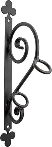 MORIA DESIGN U-04 geschmiedeter Fahnenhalter aus Metall, Wandhalterung - Flaggenhalter für Fahnen - Fahnenmasthalter, Outdoor, für Hausfassaden, leichte Montage
