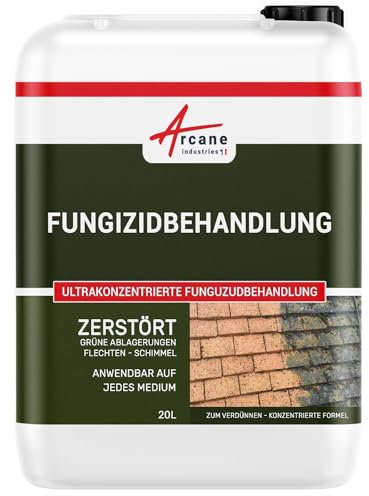 Anti-mousse, ultra concentré : fongicide, anti dépôt vert, toiture, mur, façade, terrasse, élimine, algues et lichens, 20 L - ARCANE INDUSTRIES