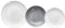 Tognana Koonan Service de vaisselle pour 6 pérons, 18 pièces, porcelaine, gris