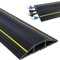 SDLDEER Boden Kabelbrücke, 6 Meter PVC Kabelkanal Boden Flach, Kabelkanal Fußboden Bodenkabelschutz, Boden-Kabelabdeckung zum Büro, Werkstatt, Lager, Konzert usw