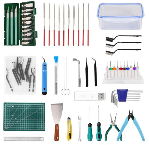 Sovol 3D Printer Tools Kit, 78 PCS 3D Printer Accessories with Nozzle Cleaning Kit, Removable Multi-Function Screwdriver Kit, Deburring, Removal Tools, Cutters, Wrench Set