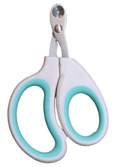 Vesslam Cat Nail Clippers with Circular Cut Hole -Avoid Over Cutting Pet Nail Clippers -Sharp Angled Blade Professional Paw Trimmer Set for Novice Pet Families (Green)