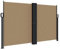 vidaXL Seitenmarkise, Sichtschutz Ausziehbar, Windschutz Sonnenschutz für Garten Balkon Terrasse, Seitenrollo Seitenwandmarkise, Taupe 140x600cm